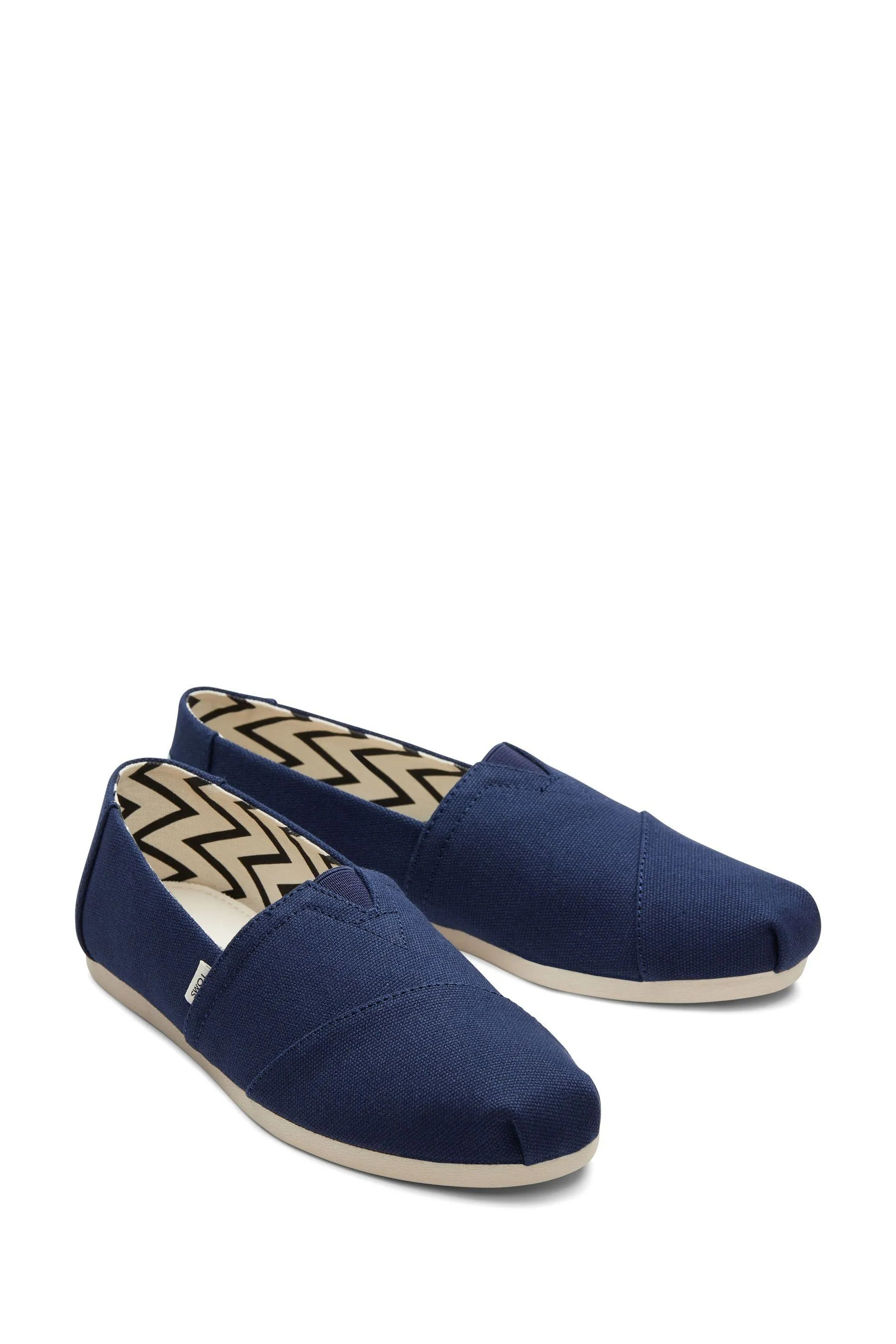 TOMS Alpargata Classic in Black Recycled Cotton    