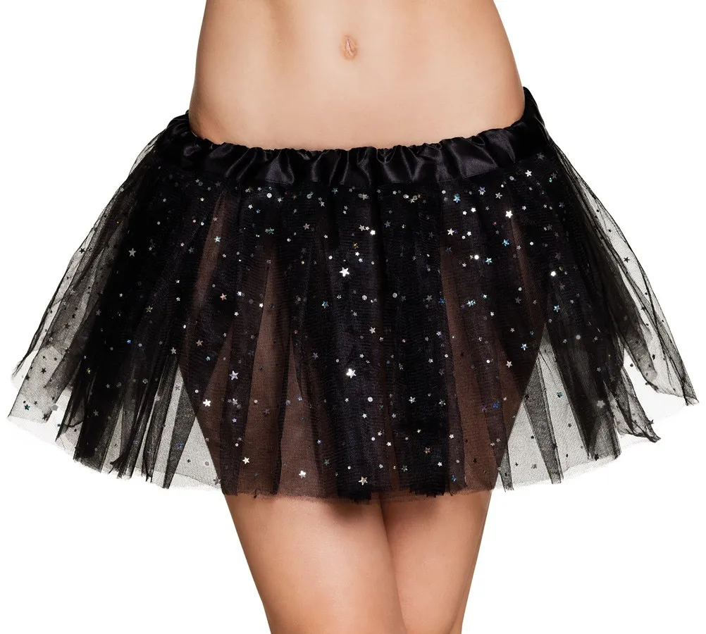 Tutu star glitterato nero