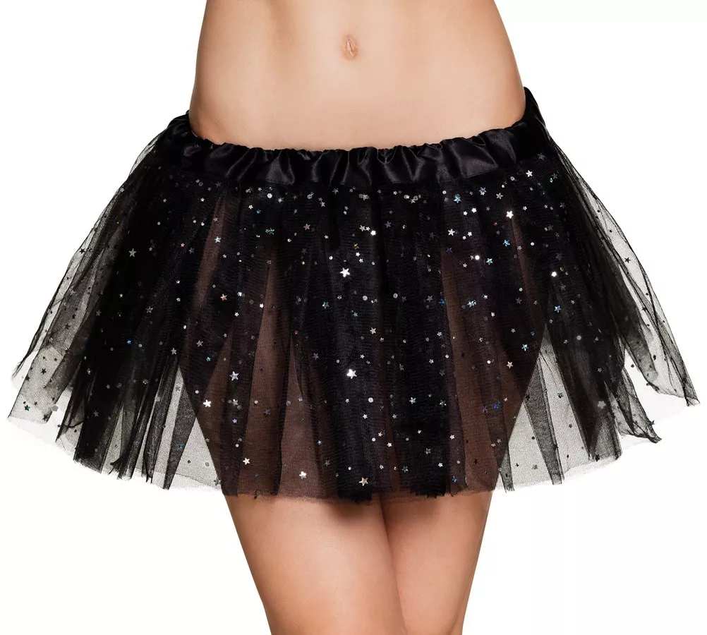Tutu star glitterato nero