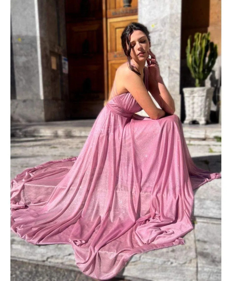 Vestito elegante - Rosa - Schiena scoperta