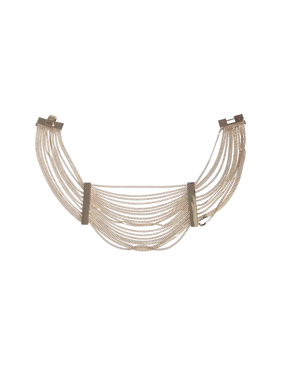 WOMAN MAXMARA GOLD METALLIC VENTO NECKLACE